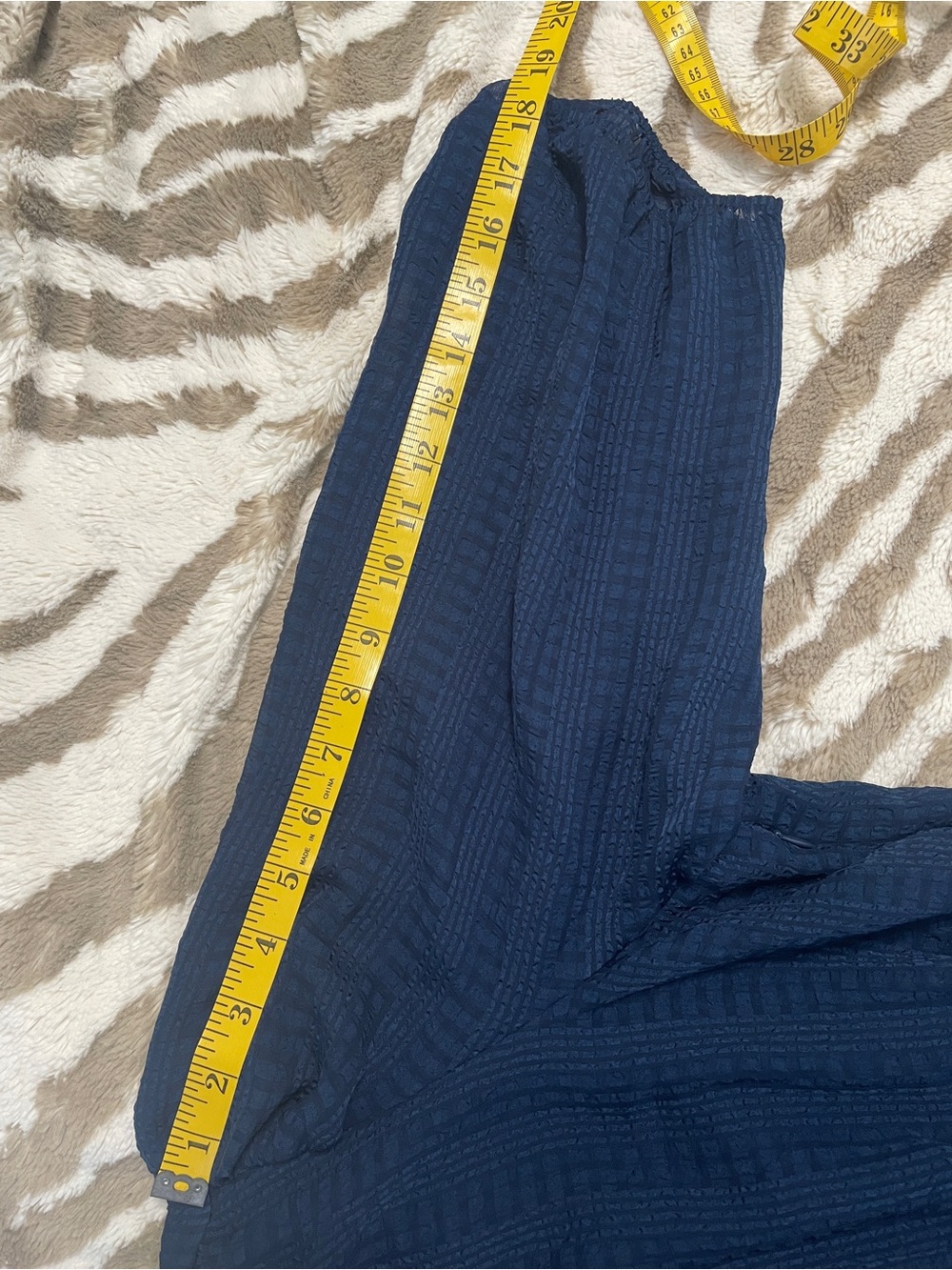 LC Lauren Conrad Navy Blue Midi Button-Front Dress - Picture 6 of 8
